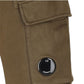 C.P. Company, Light Fleece Logo Pocket Ivy Green Shorts