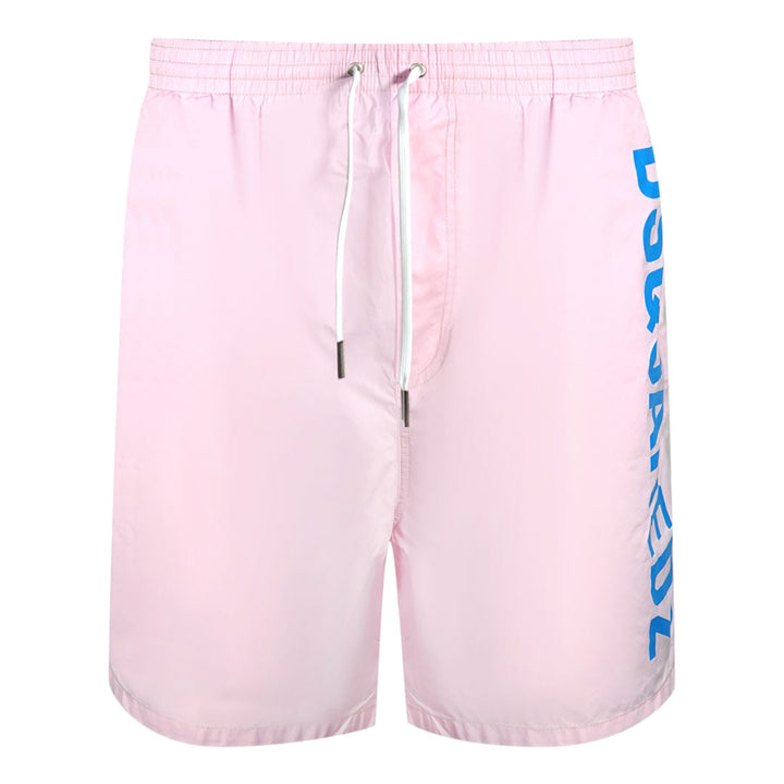 Dsquared2 Large Logo Pink Swim Shorts