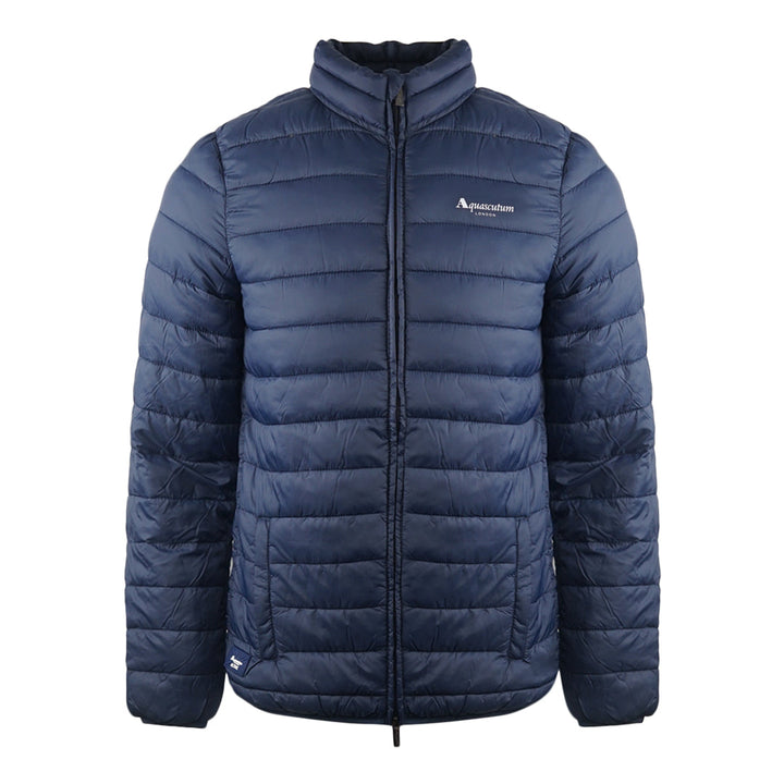 Aquascutum London Logo Navy Blue Active Jacket - Style Centre Wholesale