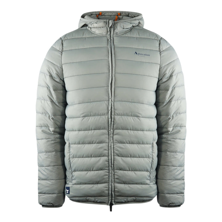Aquascutum London Logo Grey Active Hoodie Jacket - Style Centre Wholesale