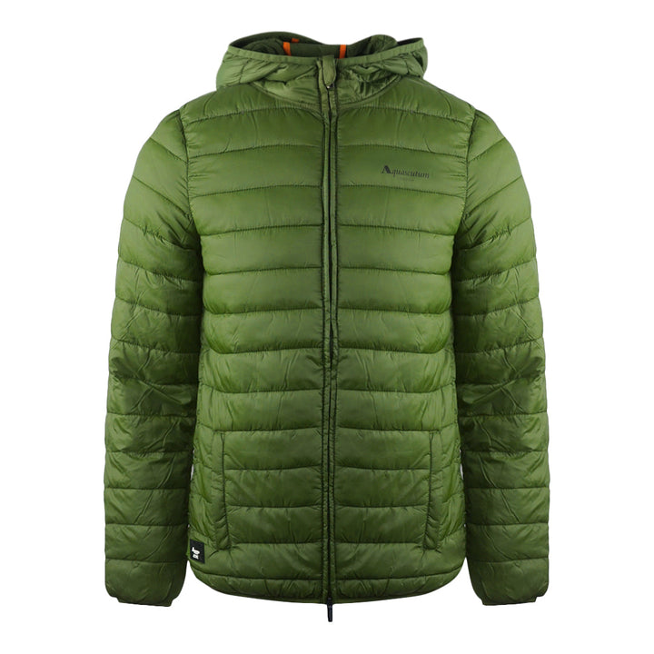 Aquascutum London Logo Army Green Active Hoodie Jacket
