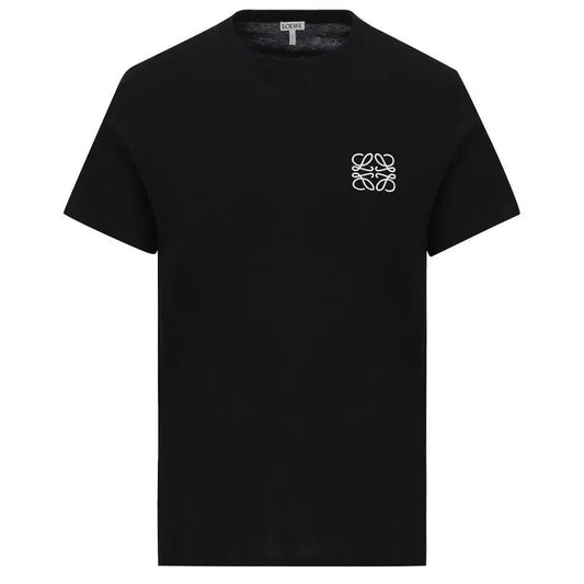 Loewe Anagram Cotton Jersey Black T-Shirt
