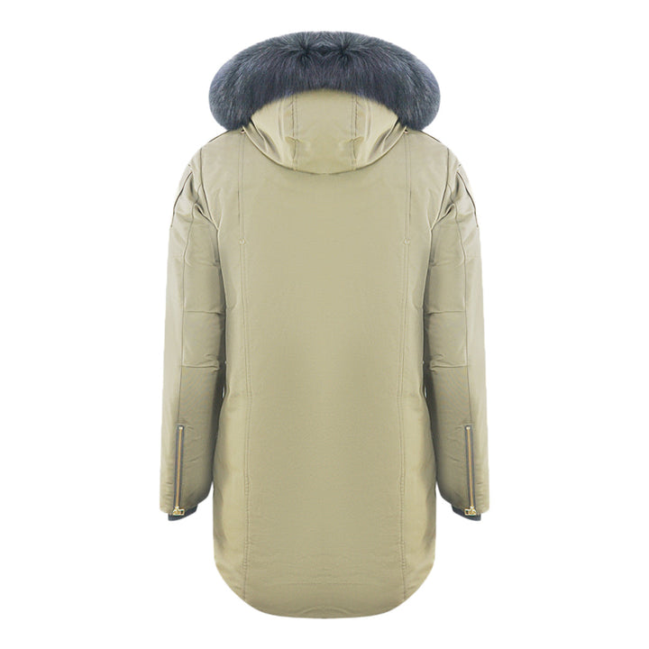 Moose Knuckles Stage Lake Black Trim Green Parka Down Jacket