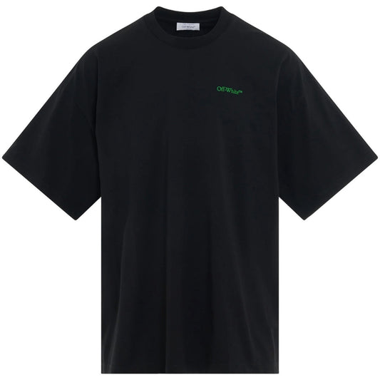 Off-White Moon Tab Oversized Fit Black T Shirt