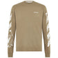 Off White Bricks Logo Long Sleeve Skate Fit Army Green T Shirt