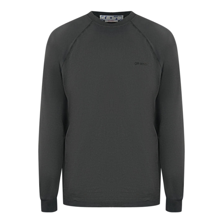 Off-White Skate Fit Diag Outline Grey Long Sleeve T-Shirt