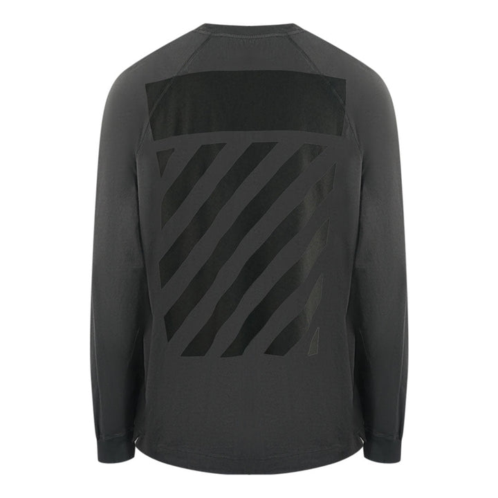 Off-White Skate Fit Diag Outline Grey Long Sleeve T-Shirt