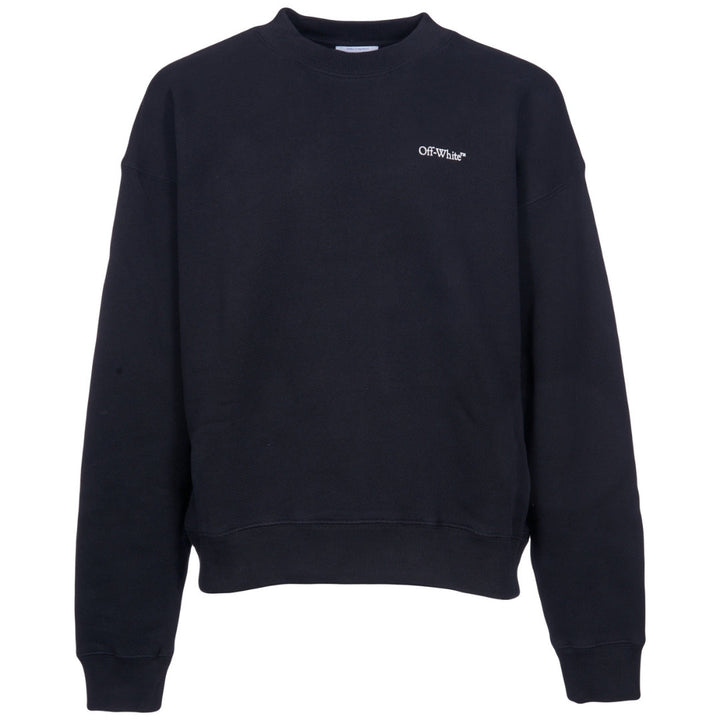 Off White Lunar Arrow Skate Fit Black Sweatshirt - Style Centre Wholesale