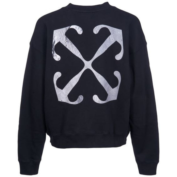 Off White Lunar Arrow Skate Fit Black Sweatshirt - Style Centre Wholesale