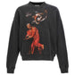 Off-White St Matthew Design Skate Fit Washed Black Sweatshirt