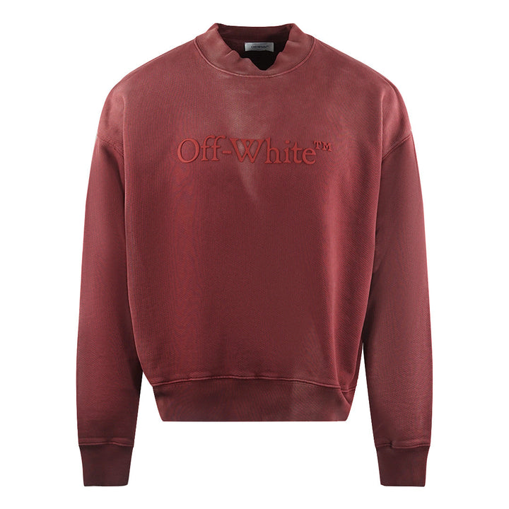 Off White Laundry Skate Fit Red Sweatshirt - Style Centre Wholesale