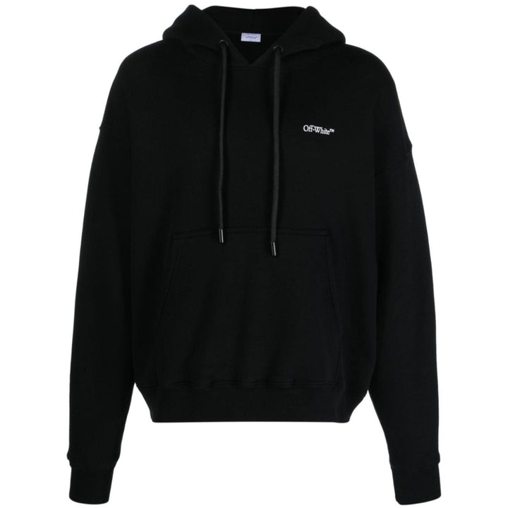 Off White Mens Ombb085F23Fle0071001 Hoodie Black - Style Centre Wholesale