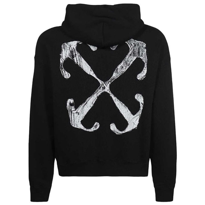 Off White Mens Ombb085F23Fle0071001 Hoodie Black - Style Centre Wholesale
