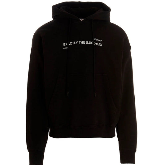 Off-White Spiral Opposite Skate Fit Black Hoodie