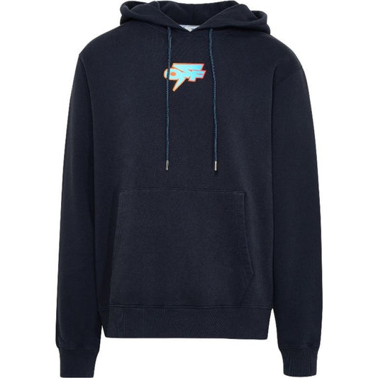 Off-White Degrade Thunder Slim Fit Navy Blue Hoodie