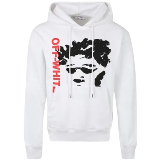 Off-White Face Arrow Slim Fit White Hoodie