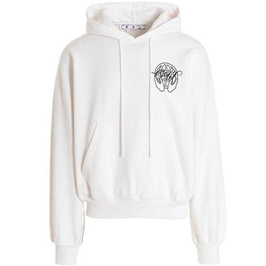 Off-White Mens Hoodie White