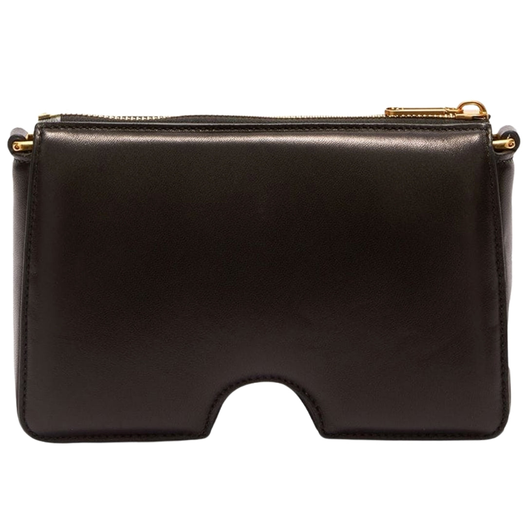 Off-White Burrow Zipped Pouch Black Shoulder Bag
