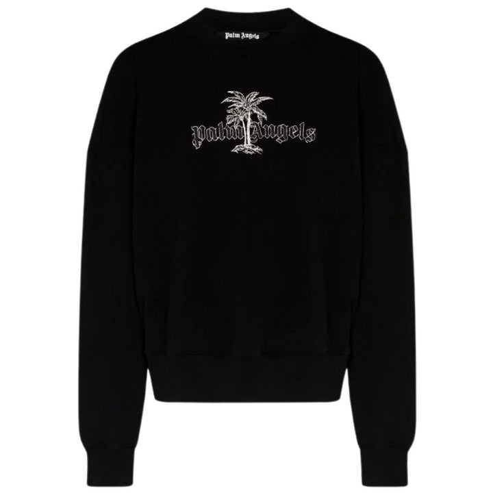 Palm Angels Logo Crew Black Sweater