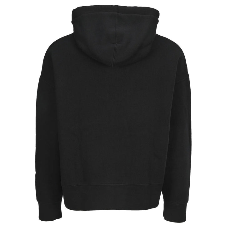Palm Angels Embroidered Stars Logo Black Hoodie - Style Centre Wholesale