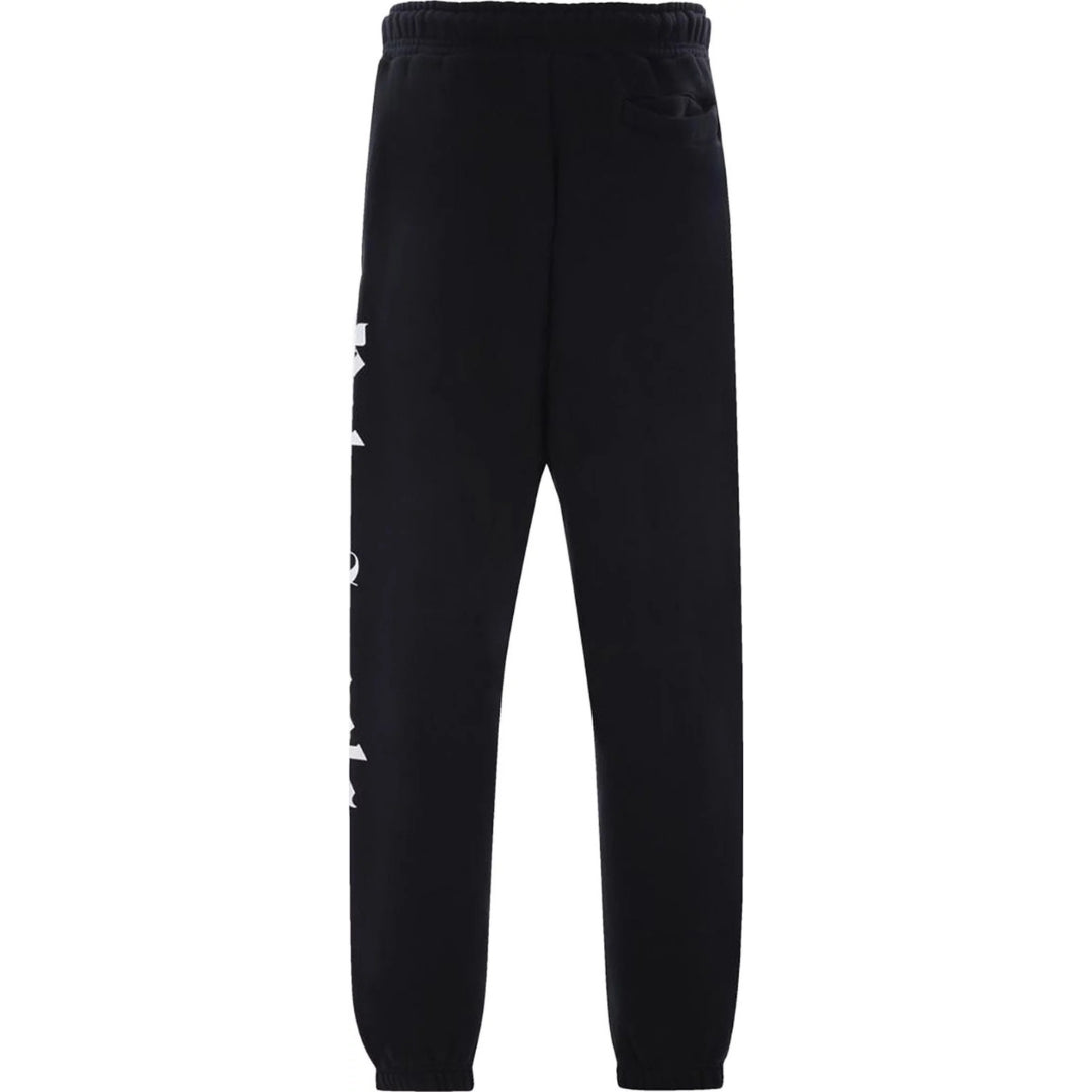 Palm Angels Branded Logo Black Sweatpants - Style Centre Wholesale