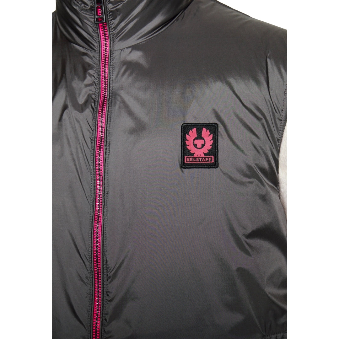 Belstaff Flash Circuit Granite Grey Reversible Down Gilet Jacket - Style Centre Wholesale