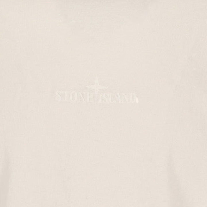 Stone Island, Beige Logo T-Shirt - True Labels