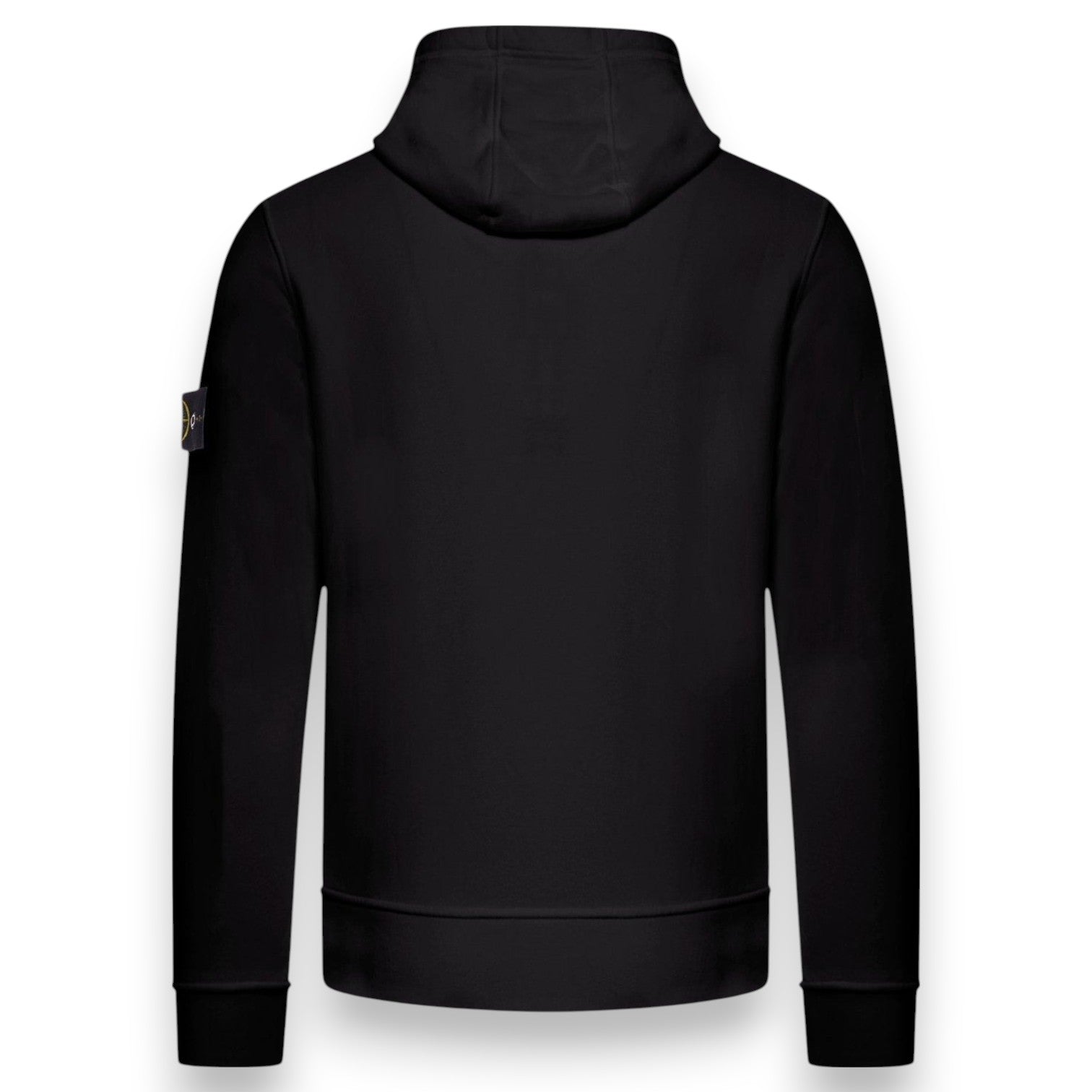 Stone Island, Black Hoodie. Organic Cotton - True Labels