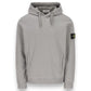 Stone Island, Cement Grey Hoodie Organic Cotton - True Labels
