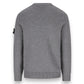 Stone Island, Cement Melange Lambswool Jumper - True Labels
