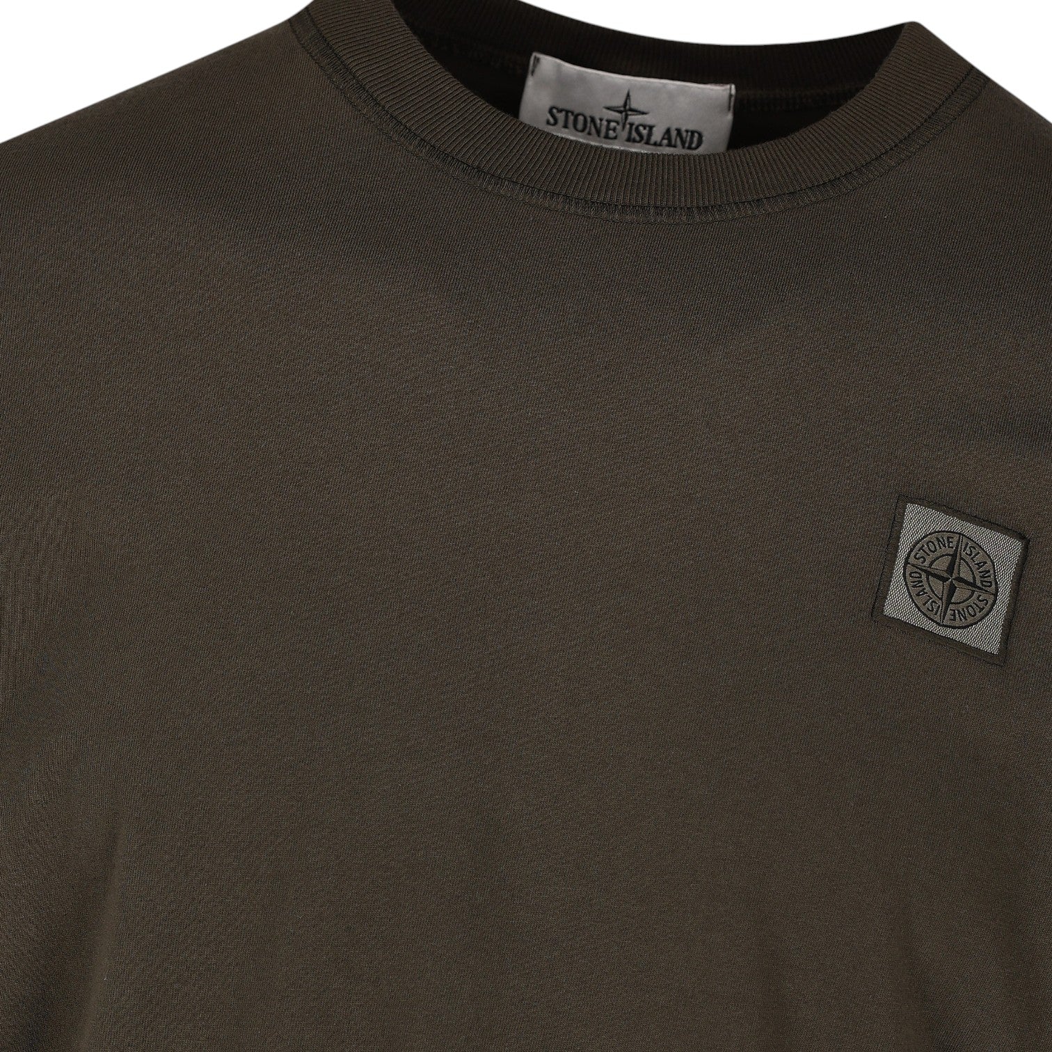 Stone Island, Fissato T-Shirt Military Green - True Labels