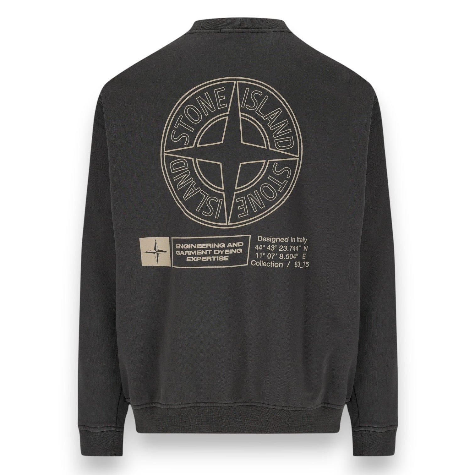 Stone Island, Lead Grey Oversized Sweatshirt - True Labels