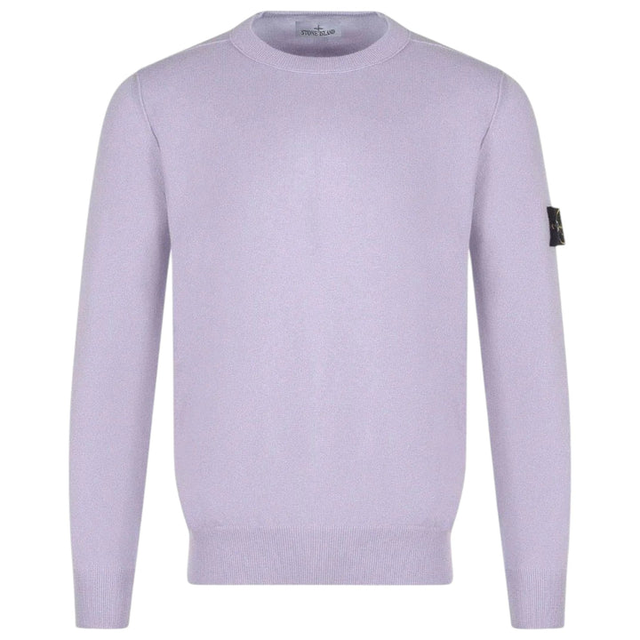 Stone Island Lilac Compass Patch Crewneck Sweatshirt - True Labels