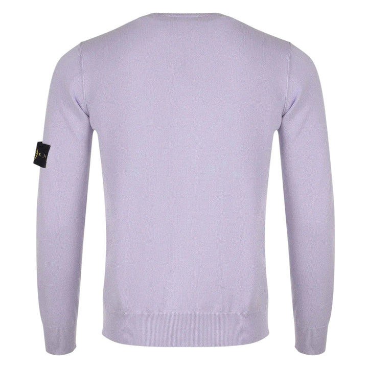 Stone Island Lilac Compass Patch Crewneck Sweatshirt - True Labels