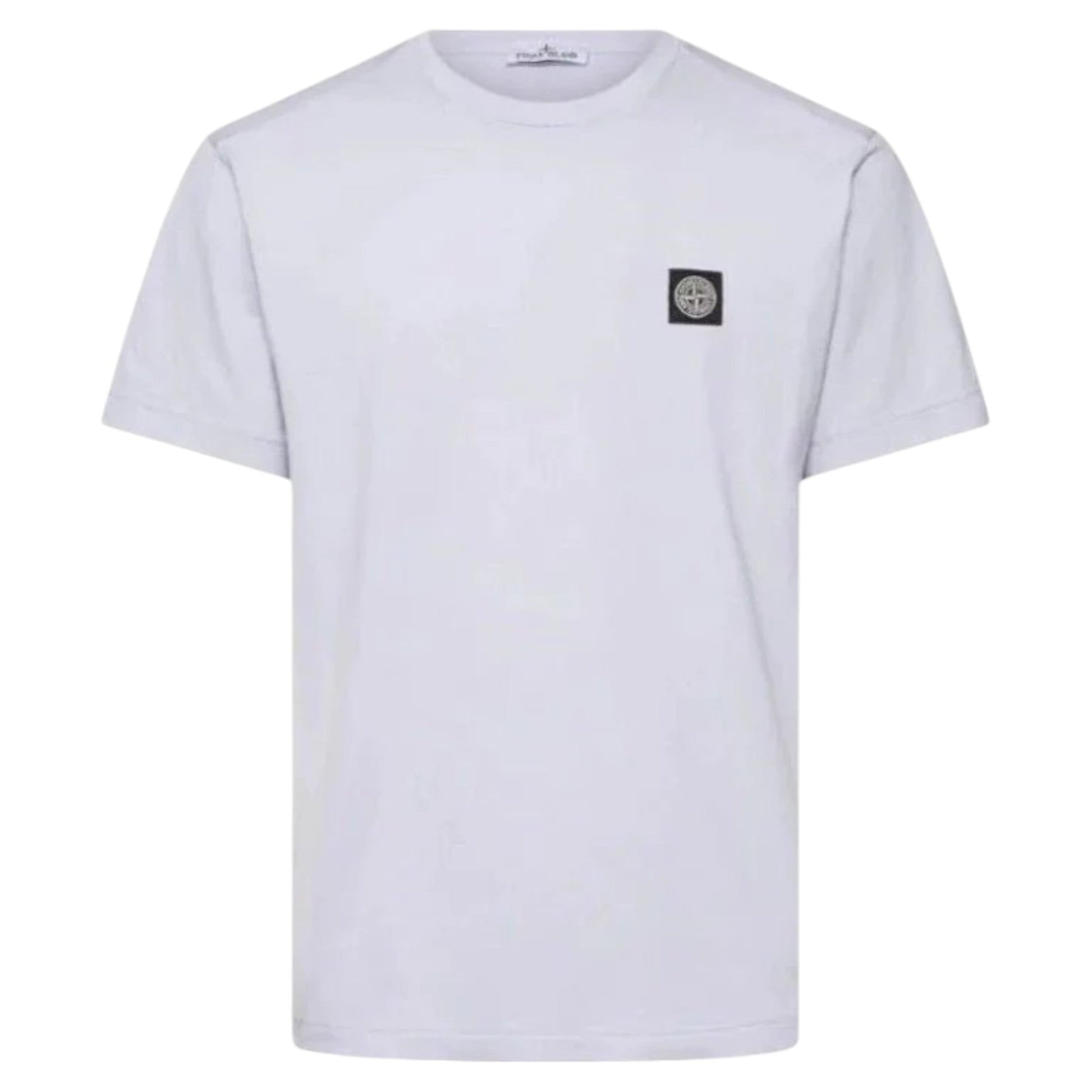 Stone Island, Lilac Compass Patch Crewneck T-Shirt