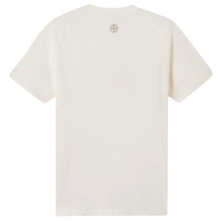 Stone Island, Logo Printed Crewneck T-Shirt - Ivory