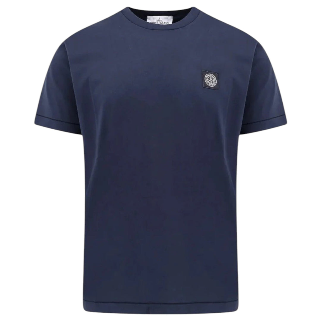 Stone Island, Navy Compass Patch Crewneck T-Shirt