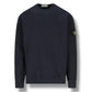 Stone Island, Navy Organic Cotton Sweatshirt - True Labels