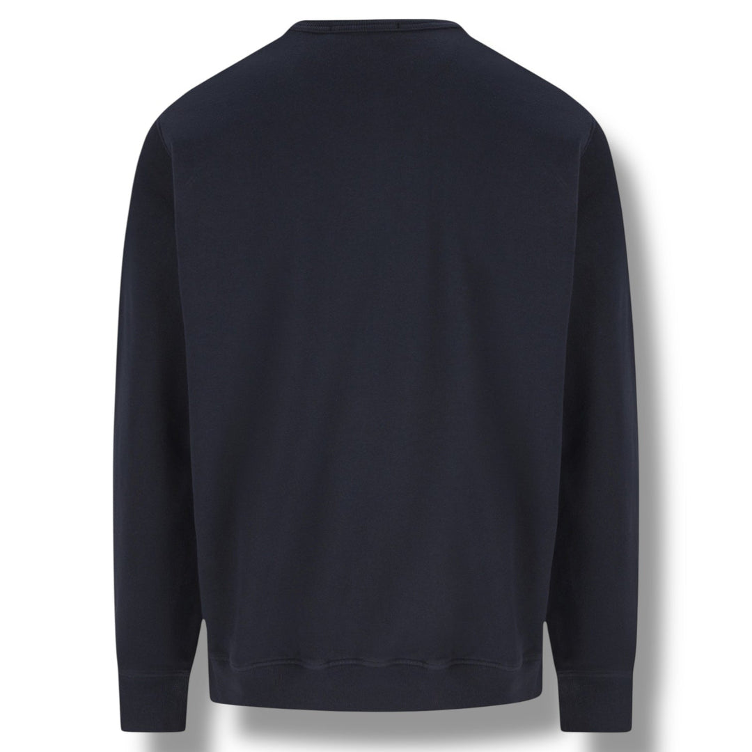 Stone Island, Navy Organic Cotton Sweatshirt - True Labels