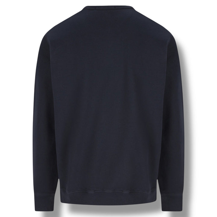 Stone Island, Navy Organic Cotton Sweatshirt - True Labels