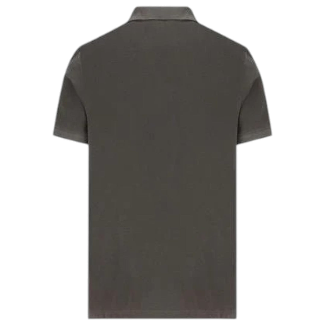 Stone Island, Slim Fit Charcoal Shirt with Compass Patch