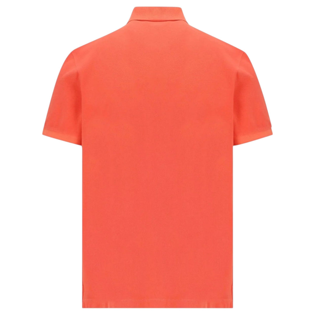 Stone Island, Slim Fit Papaya Polo Shirt with Compass Patch