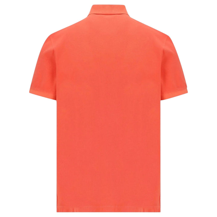 Stone Island, Slim Fit Papaya Polo Shirt with Compass Patch