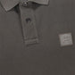 Stone Island, Slim Fit Charcoal Shirt with Compass Patch