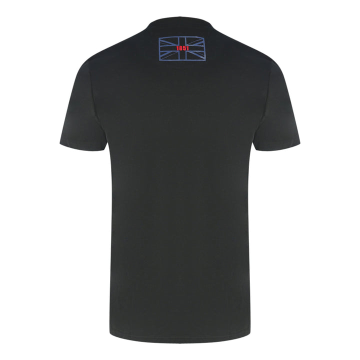 Aquascutum Script Logo Black T Shirt - Style Centre Wholesale