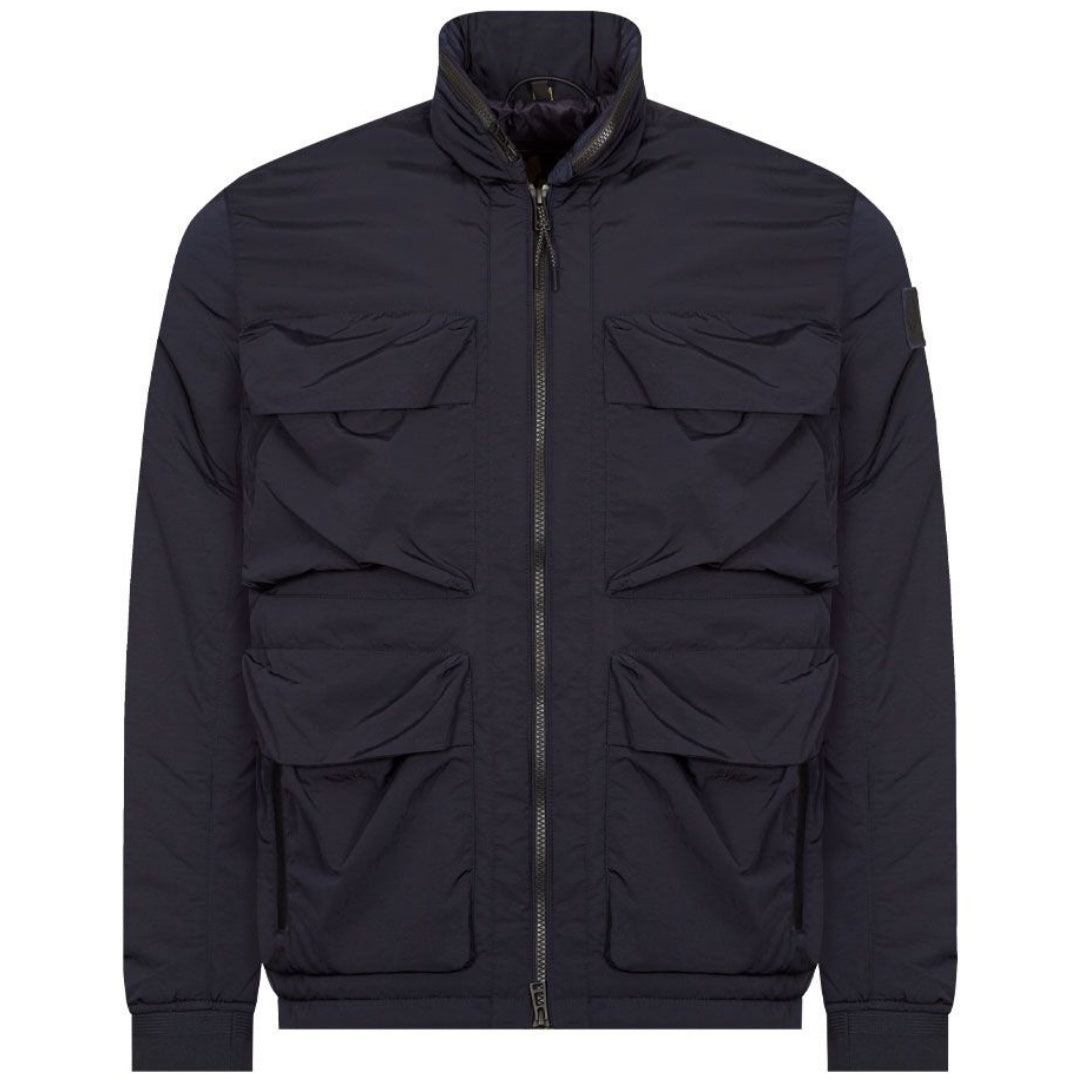 Belstaff Varial Dark Ink Thin Navy Blue Jacket - Style Centre Wholesale